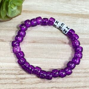 Purple Ken Handcrafted Beaded bracelet